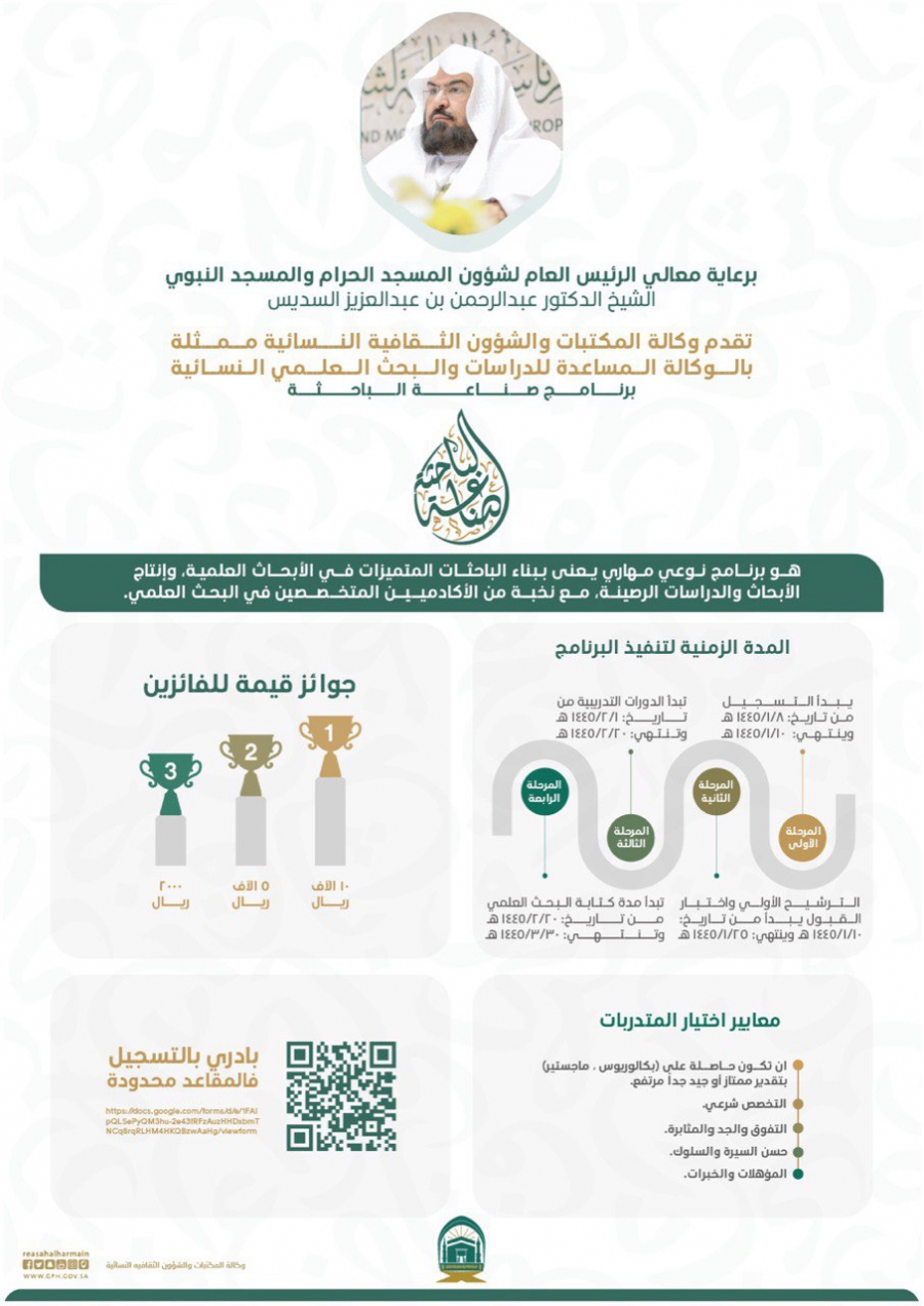برنامج صناعة الباحثة