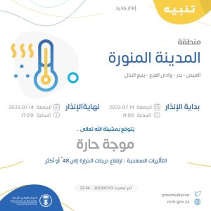 حالة الطقس في المدينة المنورة