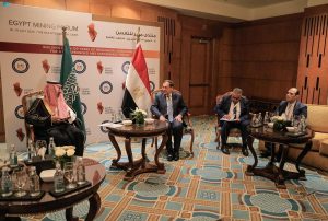 وزير الصناعة والثروة المعدنية يلتقي وزير البترول المصري