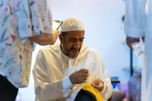 الجناح السعودي يستعرض جودة وأناقة المشلح الحساوي في مهرجان جرش