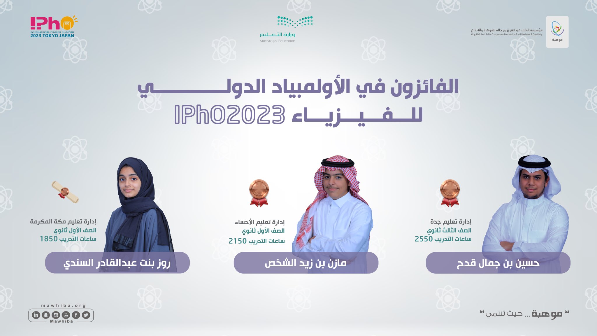 الطلاب الفائزون