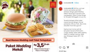 باقة الزفاف من ماكدونالدز