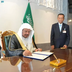 رئيس مجلس الشورى يبحث تعزيز العلاقات مع رئيس البرلمان - رئيس مجلس النواب التايلندي
