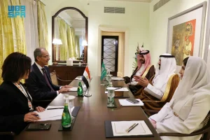 السواحة يلتقي عدداً من وزراء الاقتصاد الرقمي والتقنية والاتصالات لتوسيع الشراكات واستعراض الفرص الاستثمارية التقنية