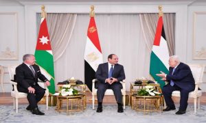 القمة الثلاثية المصرية الأردنية الفلسطينية