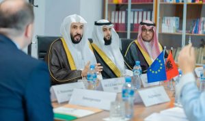 وزير العدل خلال زيارته الرسمية إلى ألبانيا