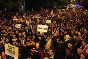 مظاهرات غاضبة في تركيا تضامنًا مع ضحايا غزة