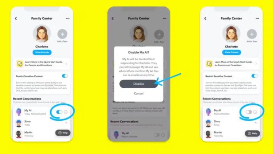 ضوابط رقابة جديدة في سناب شات