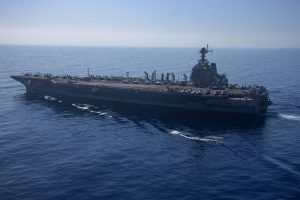 البحرية الأمريكية تعيد حاملة طائرات في شرق المتوسط إلى قاعدتها