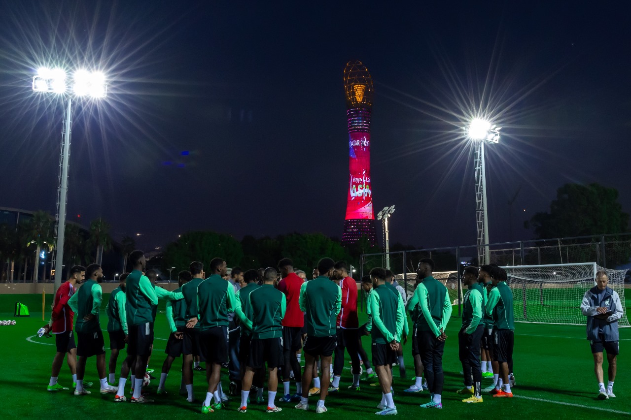الأخضر يدشن تدريباته استعدادًا لافتتاح مشواره بكأس آسيا أمام عمان