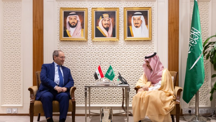 وزير الخارجية يستقبل نظيره السوري