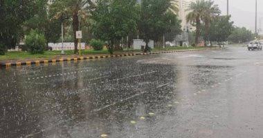 “الأرصاد”: أمطار غزيرة على محافظتي الحناكية والمهد