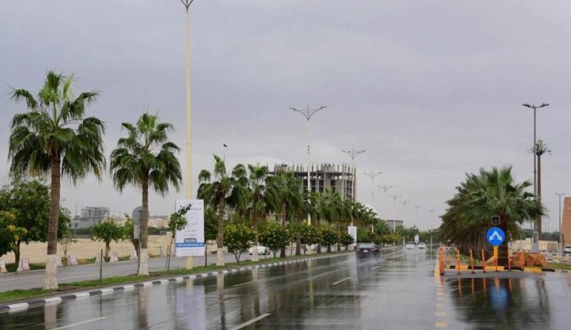 تعليق الدراسة في حفر الباطن بسبب الحالة الجوية الاستثنائية أمطار على حفر الباطن
