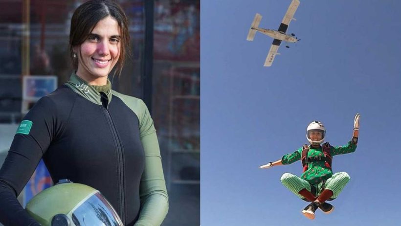رازان العجمي لـ”الوئام”: أشعر بالفخر كوني أوَّل سعودية تحصل على رخصة في القفز المظلي
