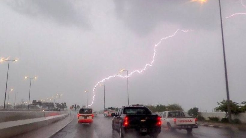 أمطار رعدية على معظم المناطق حتى الثلاثاء