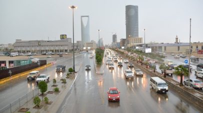 الرياض تسجل أعلى كمية هطول أمطار من بين 40 محطة رصد