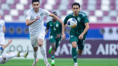 الأخضر الأولمبي يودع بطولة كأس آسيا بعد الهزيمة من أوزبكستان