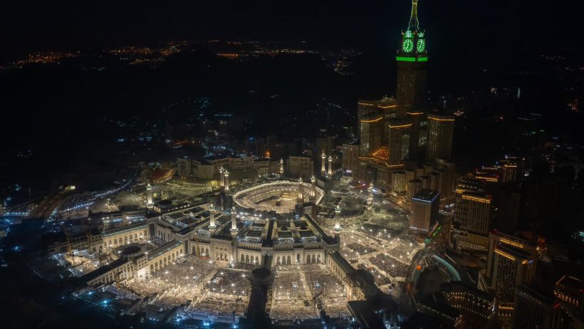 الحرم المكي الشريف بأبهى صورة في ليلة ختم القرآن