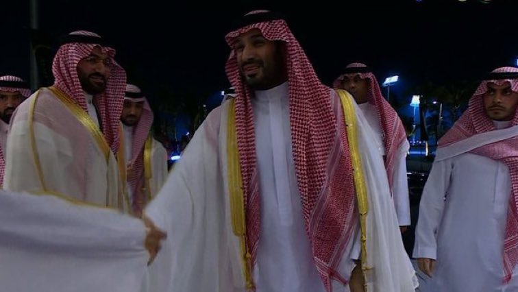 وصول ولي العهد الأمير محمد بن سلمان لملعب الجوهرة لحضور لقاء الهلال والنصر