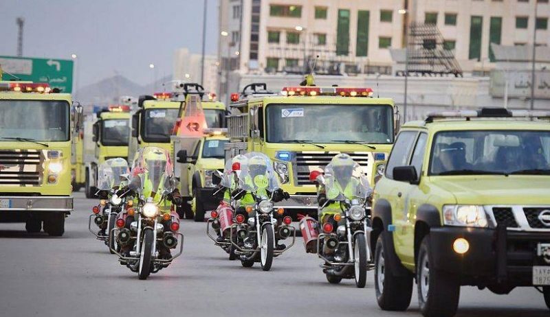 الدفاع المدني يرفع جاهزيته في مشعر منى لاستقبال ضيوف الرحمن