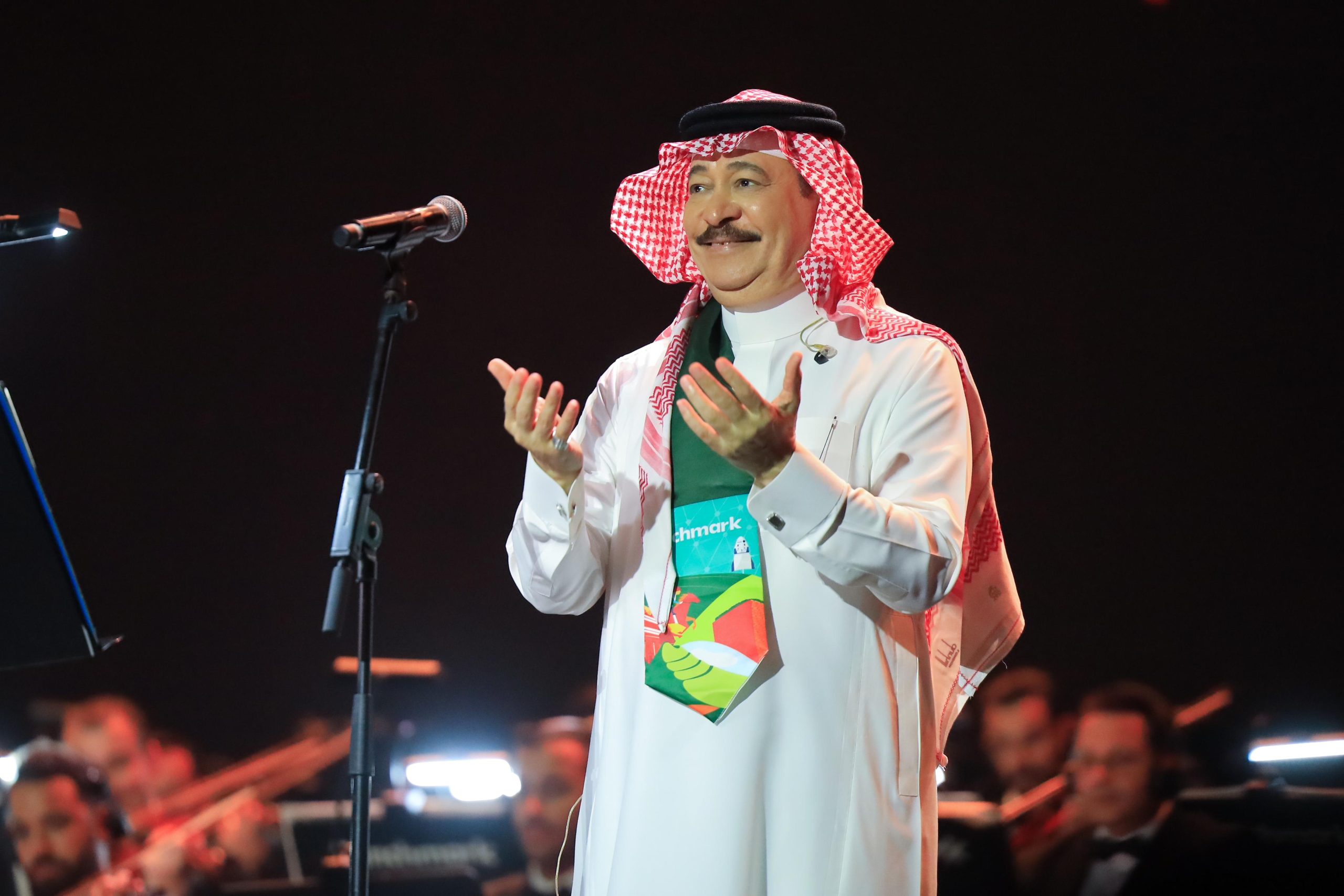 علي عبدالكريم وخالد عبدالرحمن يجتمعان في جدة احتفالا باليوم الوطني السعودي 94