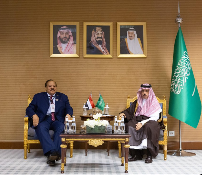 وزير الخارجية يلتقي نظيره السوداني