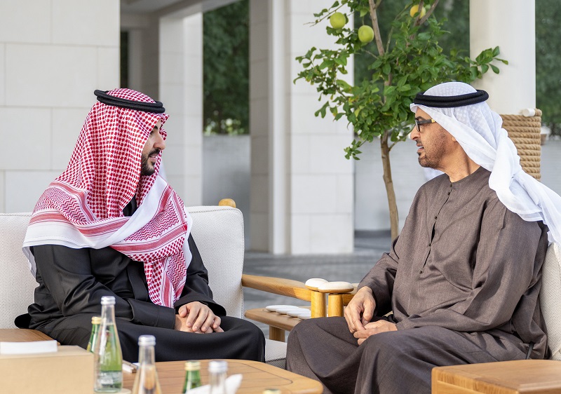 وزير الدفاع يبحث مع رئيس الإمارات تعزيز العلاقات والتطورات الإقليمية