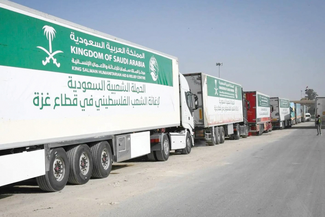 تجاوزت 725 مليون ريال.. جسر الإغاثة السعودي لدعم فلسطين يتواصل