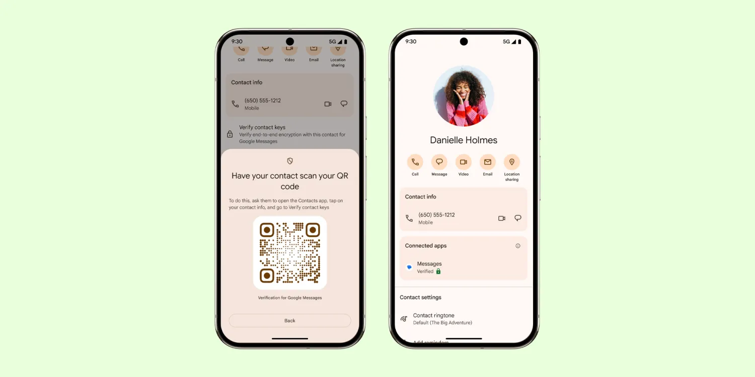 جوجل تبدأ اختبار ميزة التحقق عبر QR في تطبيق “Messages” لضمان أمان المحادثات
