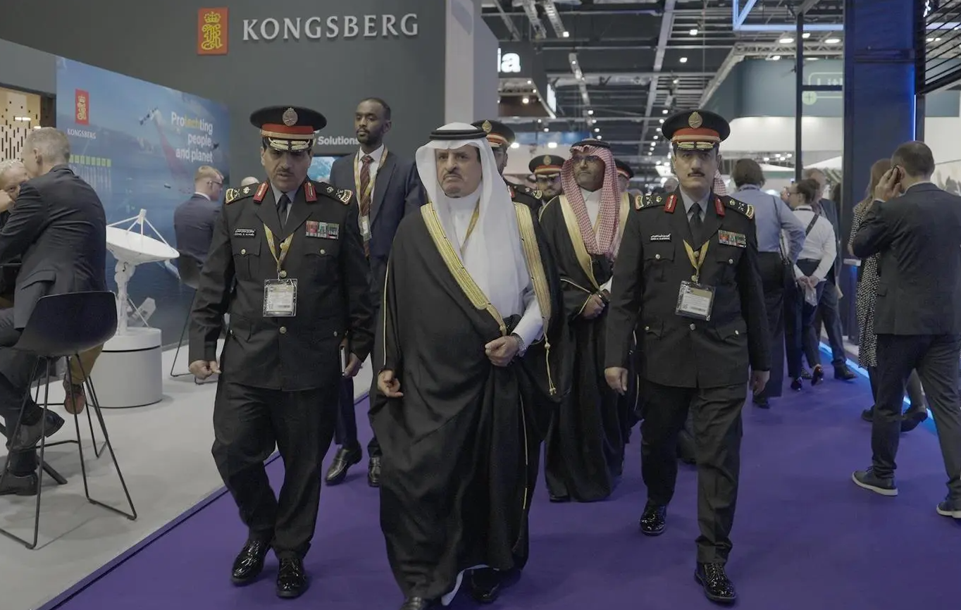 افتتاح الجناح السعودي بمعرض الدفاع الدولي في لندن