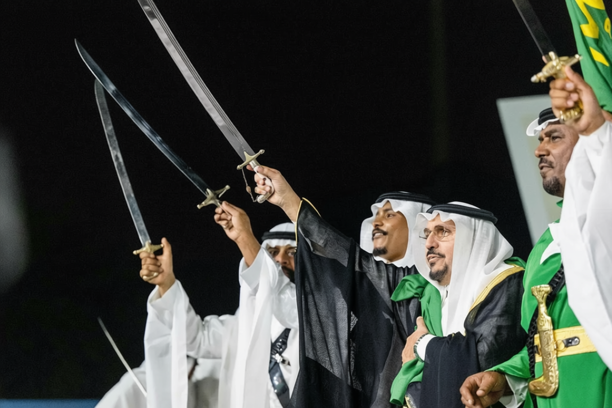 العرضة تُزين احتفالات اليوم الوطني في القصيم