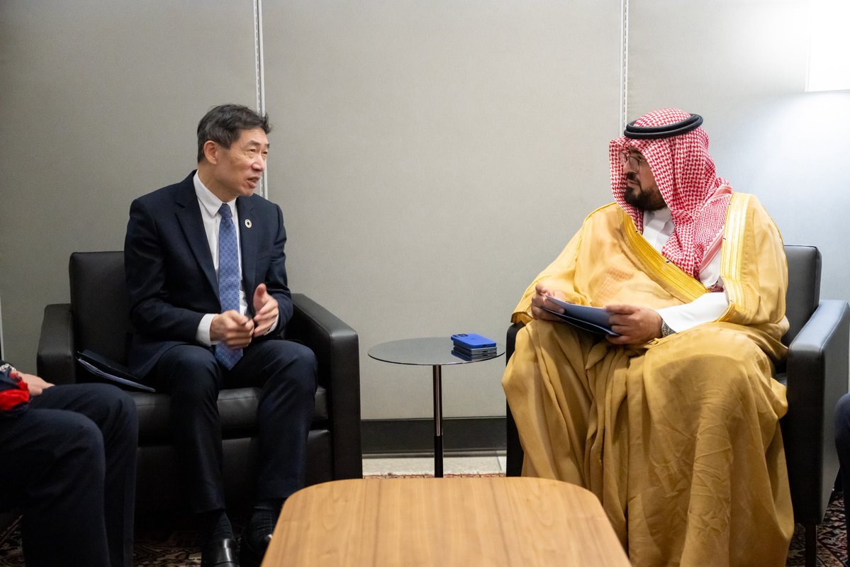 على هامش الأمم المتحدة.. الإبراهيم يبحث مع برنامج الأمم المتحدة الإنمائي تعزيز الشراكة