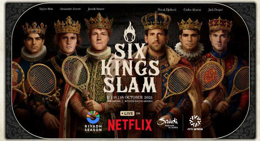 بطولة Six Kings Slam للتنس ضمن موسم الرياض تُبث عالميًا عبر نتفلكس