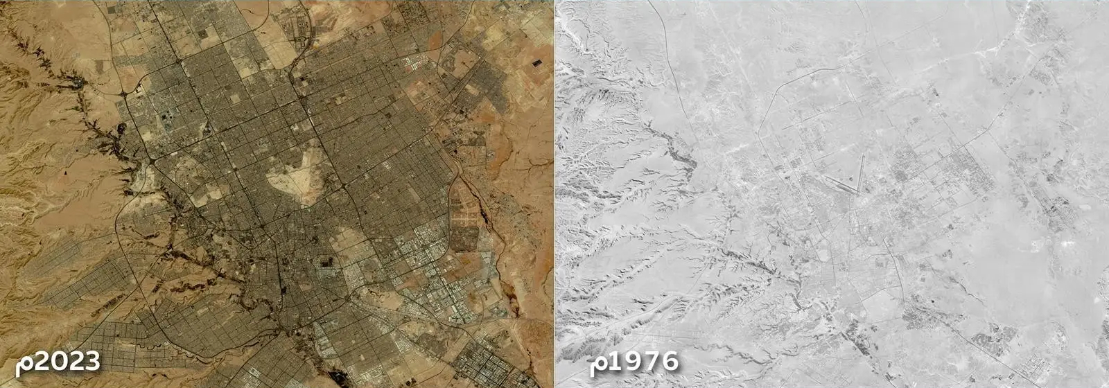 احتفالًا باليوم الوطني.. “الجيومكانية” تنشر صورًا جوية تاريخية لمدن المملكة