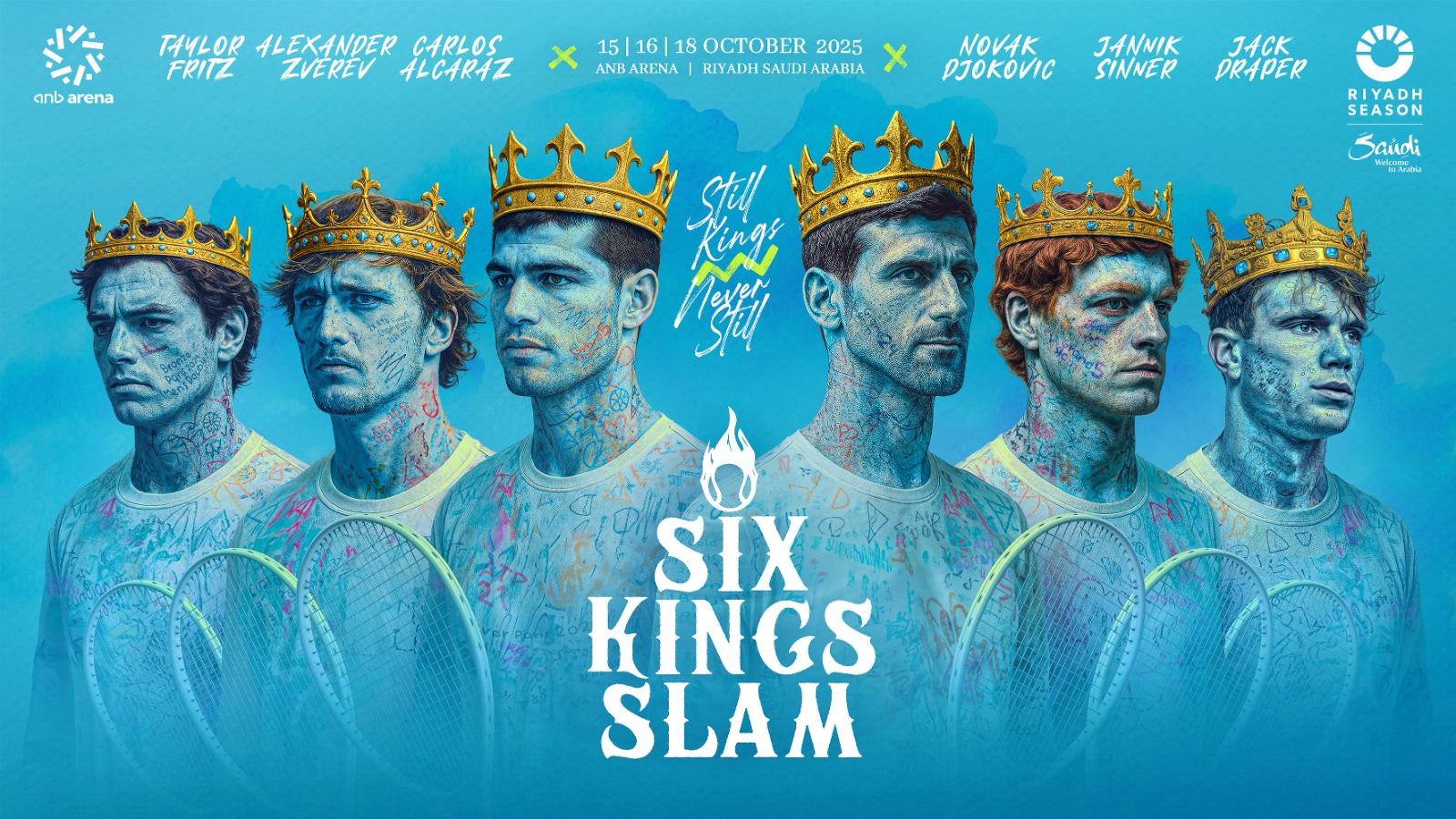 رئيس هيئة الترفيه يعلن طرح تذاكر بطولة التنس العالميةSix Kings Slam 2025 في الرياض