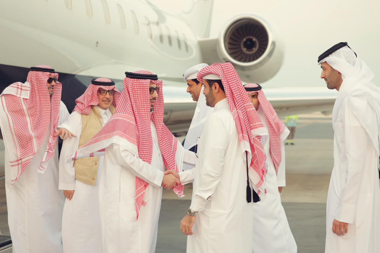 تركي آل الشيخ يلتقي ناصر الخليفي في الدوحة ويحضر انطلاق جائزة قطر الكبرى للفورمولا 1