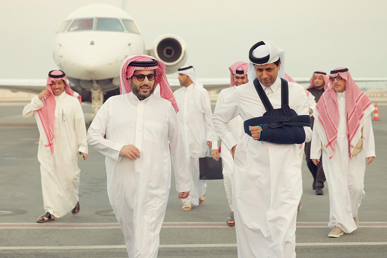 تركي آل الشيخ يلتقي ناصر الخليفي في الدوحة ويحضر انطلاق جائزة قطر الكبرى للفورمولا 1