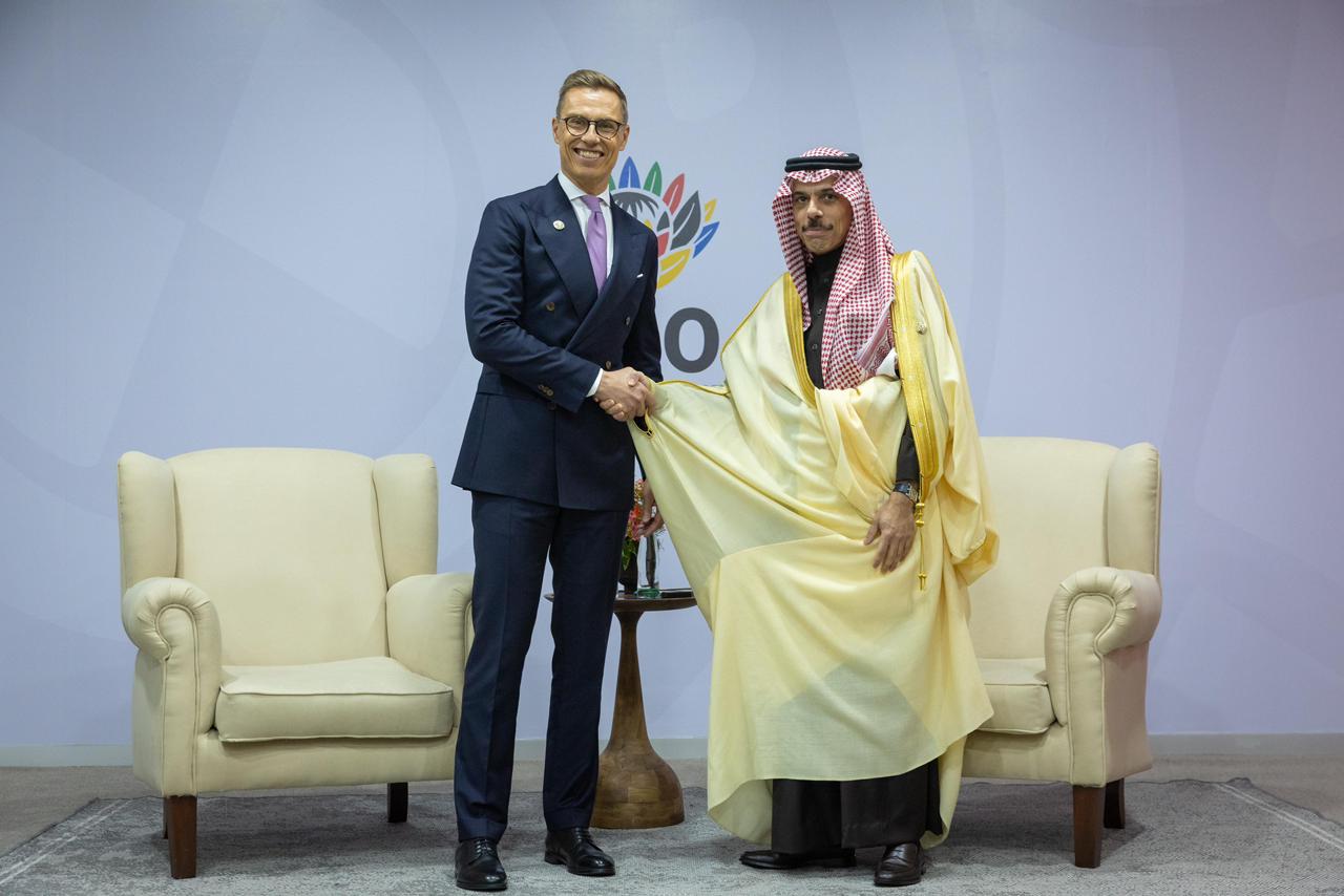 وزير الخارجية يلتقي الرئيس الفنلندي على هامش اجتماع قمة قادة G20