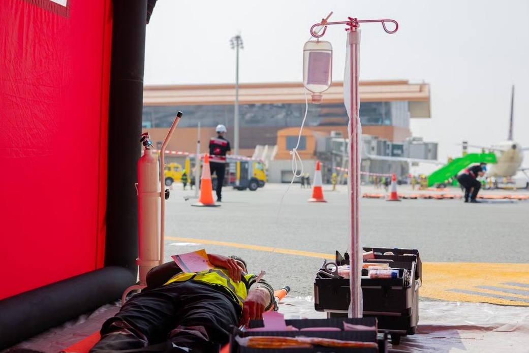 بمشاركة 35 جهة.. نجاح خطة طوارئ افتراضية لإخلاء طائرة بجدة