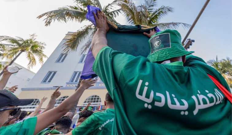 جماهير الأخضر تشعل أجواء ميامي قبل افتتاح المشوار المونديالي 