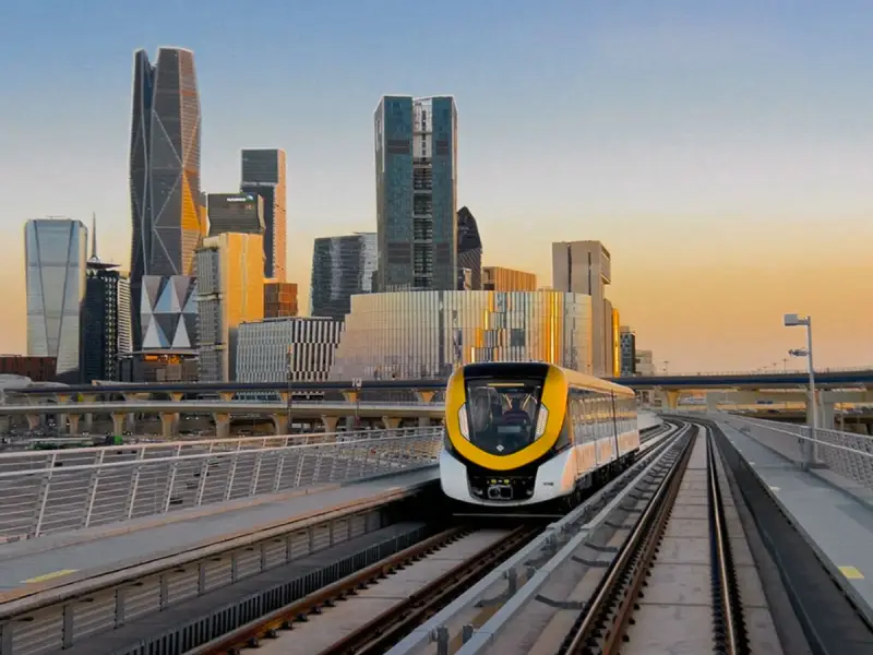 الهيئة الملكية: تقدم أعمال امتداد المسار الأحمر لشبكة قطار الرياض