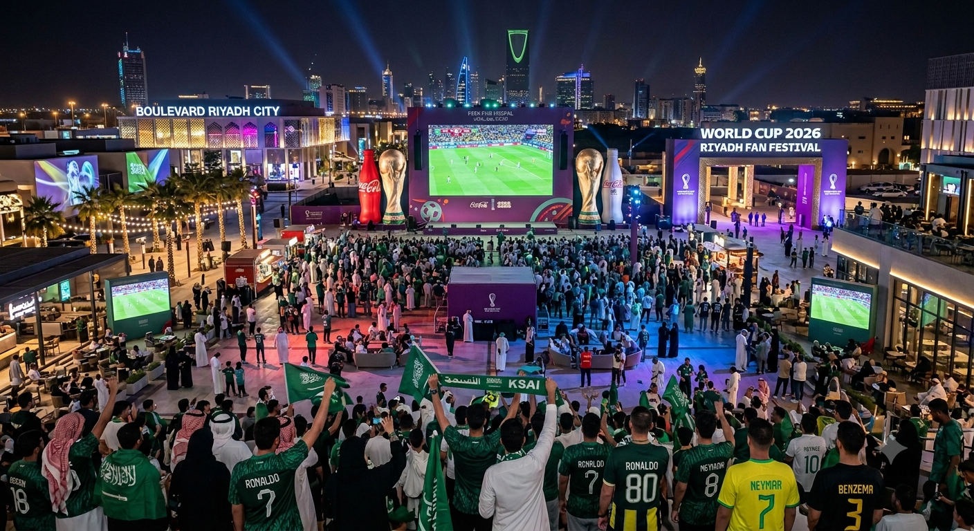 من «بوليفارد سيتي» إلى «فيا رياض».. سحر المونديال يجمع الجماهير في العاصمة