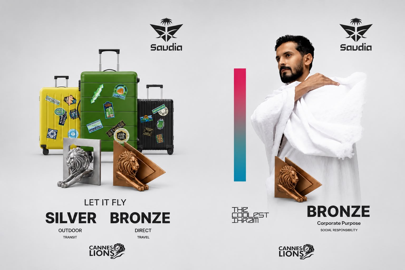 «الخطوط السعودية» تحصد ثلاث جوائز ضمن مهرجان Cannes Lions 2026 العالمي للإبداع
