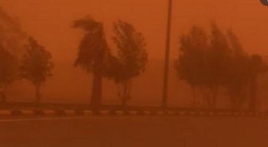 عاصفة ترابية في السعودية
