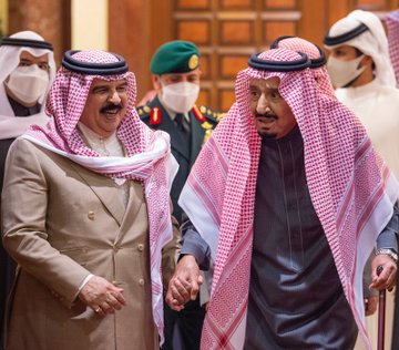 زيارة ملك البحرين للسعودية