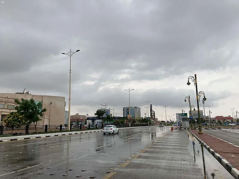 سقوط أمطار على مكة المكرمة