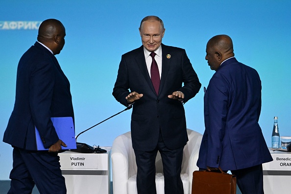 الرئيس الروسي فلاديمير بوتين خلال مشاركته في القمة الروسية الأفريقية