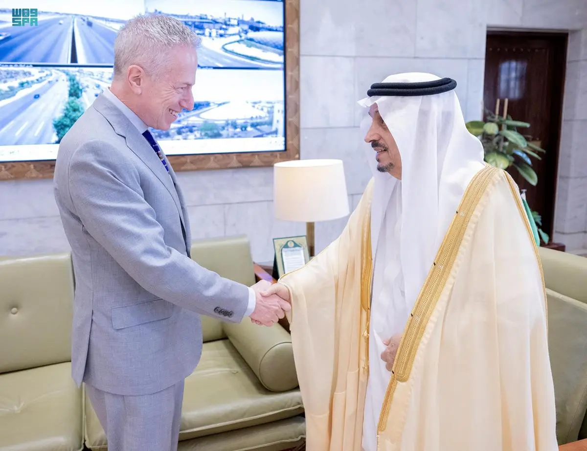 زيارة السفير الأمريكي مايكل راتني لأمير مكة فيصل بن بندر بن عبد العزيز