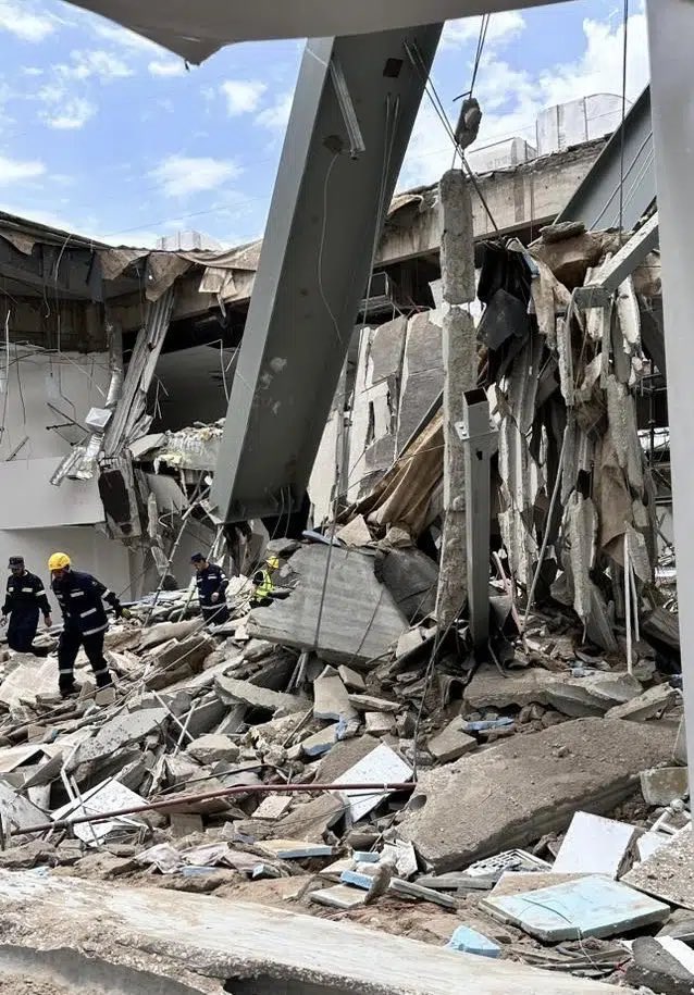 انهيار مبنى في نجران