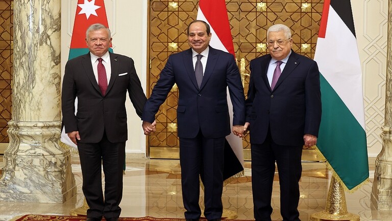 القمة الثلاثية المصرية الأردنية الفلسطينية في القاهرة يناير 2023